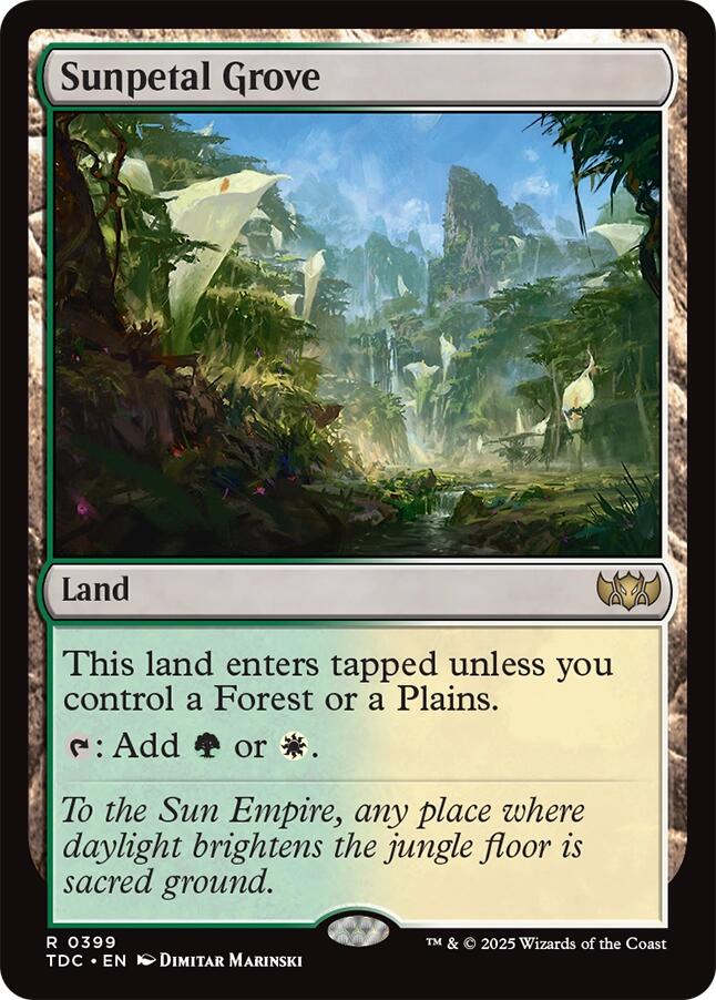 Sunpetal Grove [Tarkir: Dragonstorm Commander] | I Want That Stuff Brandon