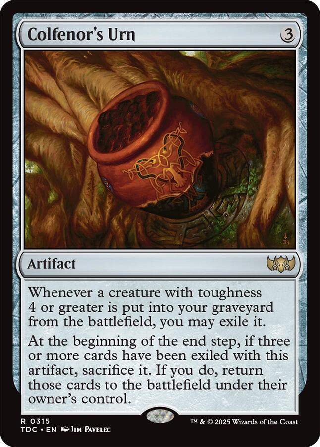 Colfenor's Urn [Tarkir: Dragonstorm Commander] | I Want That Stuff Brandon
