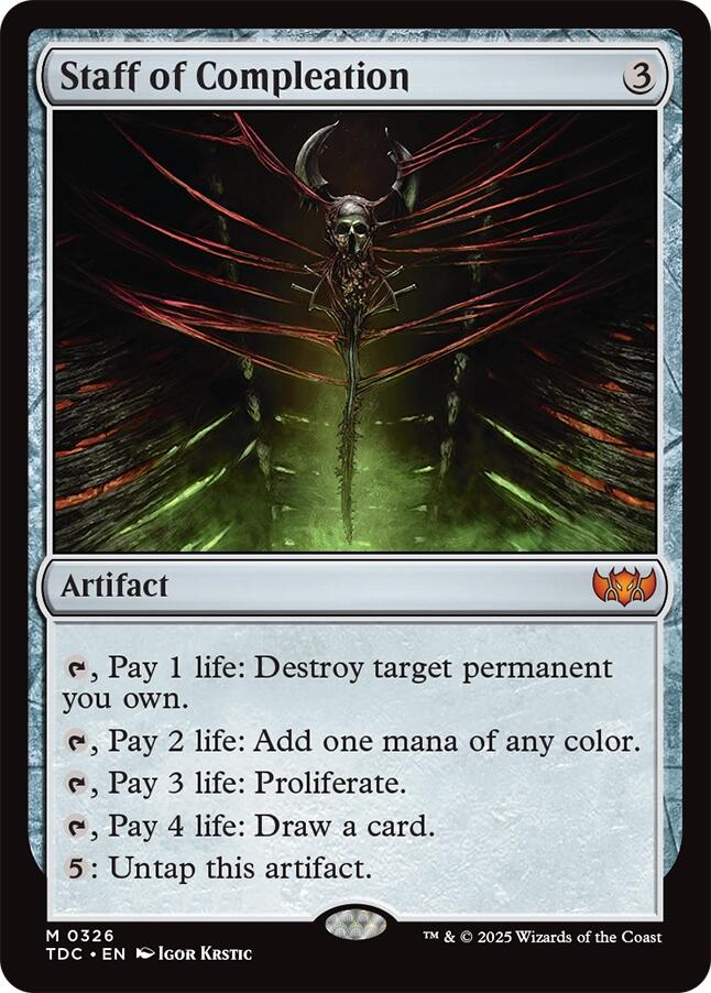 Staff of Compleation [Tarkir: Dragonstorm Commander] | I Want That Stuff Brandon