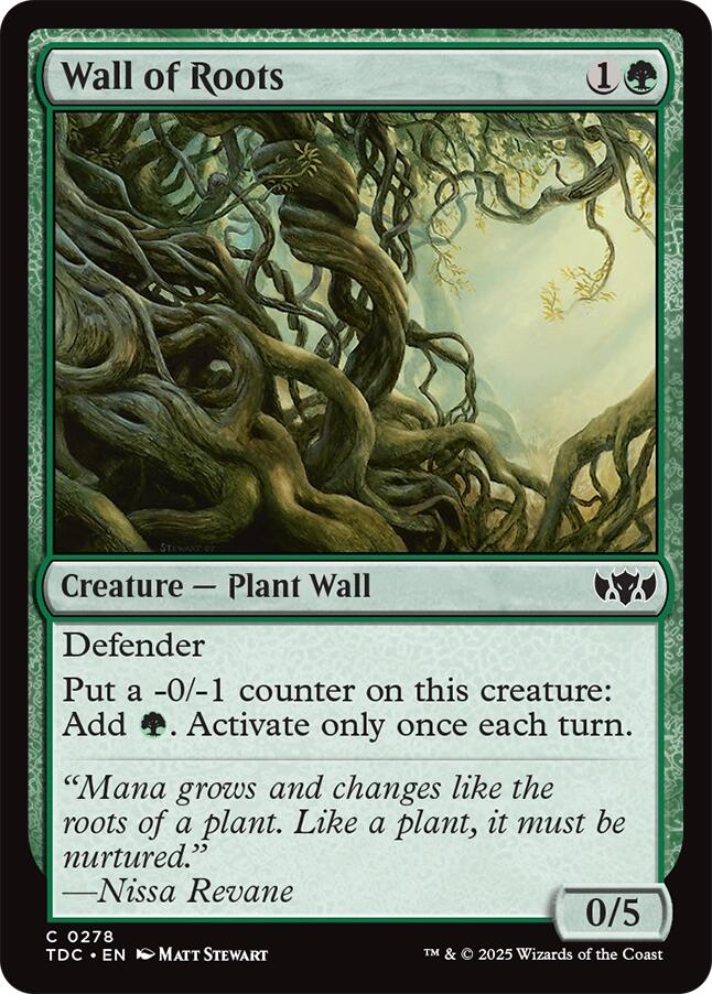Wall of Roots [Tarkir: Dragonstorm Commander] | I Want That Stuff Brandon