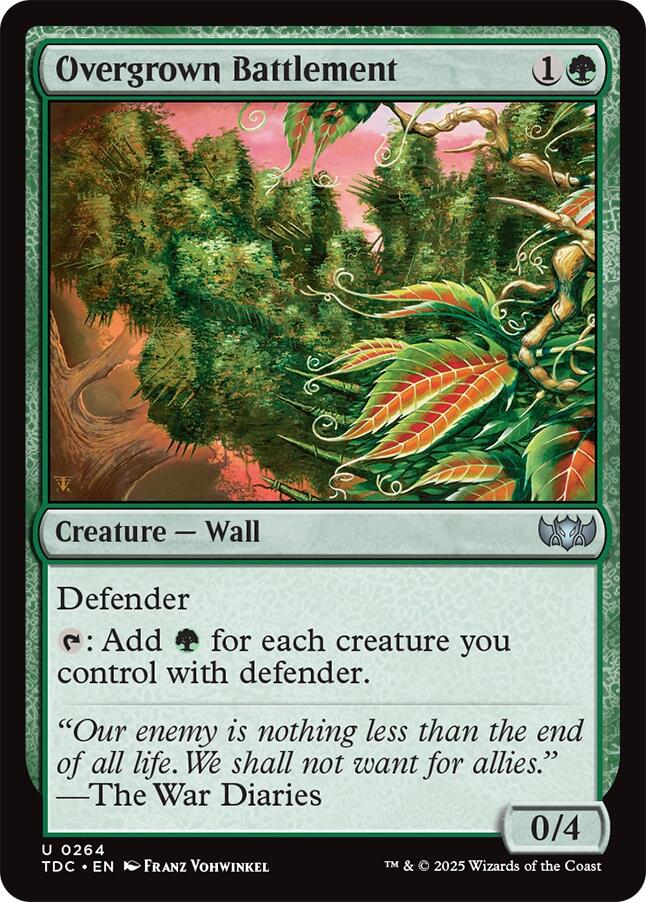 Overgrown Battlement [Tarkir: Dragonstorm Commander] | I Want That Stuff Brandon