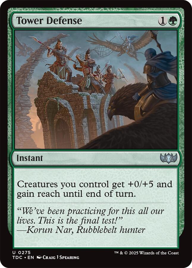 Tower Defense [Tarkir: Dragonstorm Commander] | I Want That Stuff Brandon