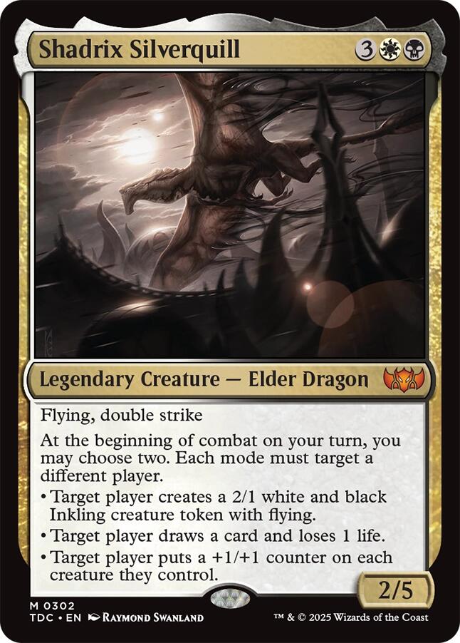 Shadrix Silverquill [Tarkir: Dragonstorm Commander] | I Want That Stuff Brandon