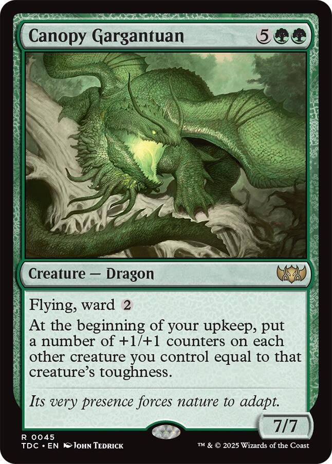 Canopy Gargantuan [Tarkir: Dragonstorm Commander] | I Want That Stuff Brandon