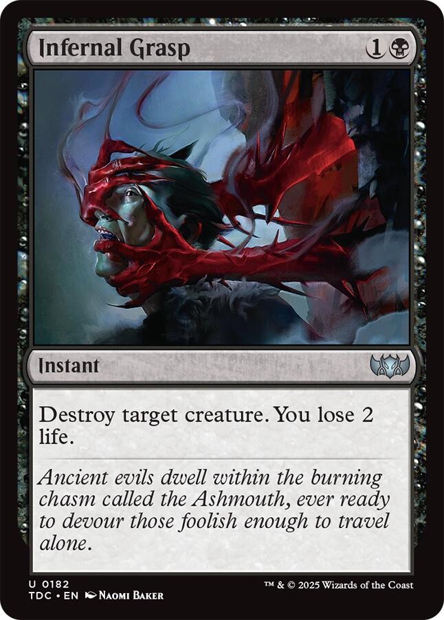 Infernal Grasp [Tarkir: Dragonstorm Commander] | I Want That Stuff Brandon