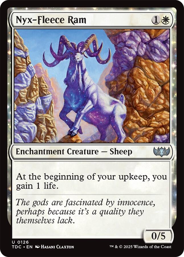 Nyx-Fleece Ram [Tarkir: Dragonstorm Commander] | I Want That Stuff Brandon