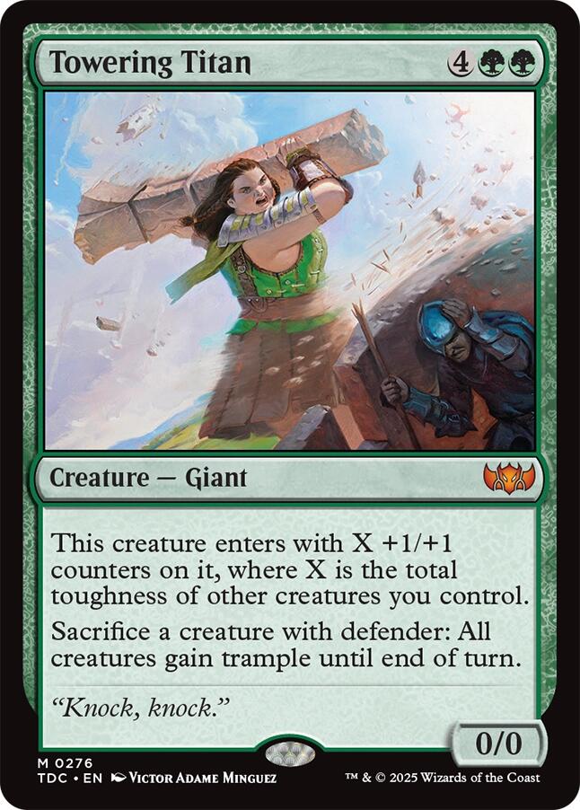 Towering Titan [Tarkir: Dragonstorm Commander] | I Want That Stuff Brandon