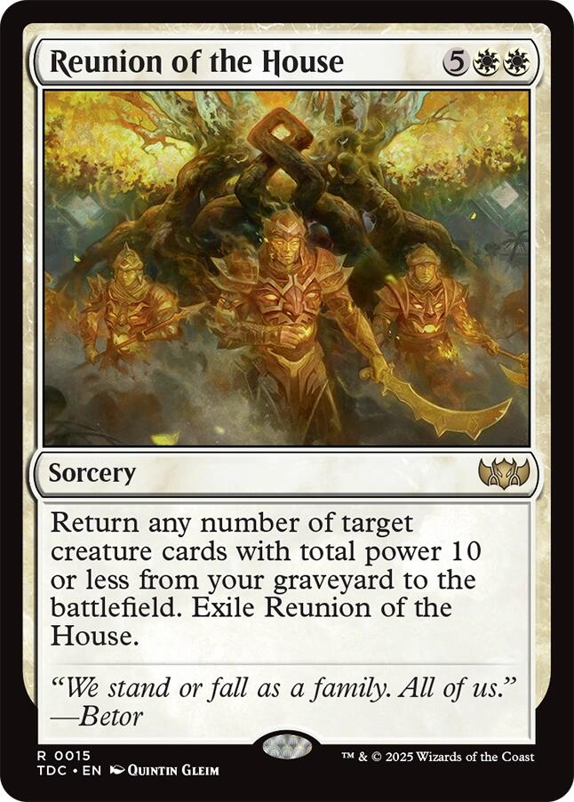 Reunion of the House [Tarkir: Dragonstorm Commander] | I Want That Stuff Brandon