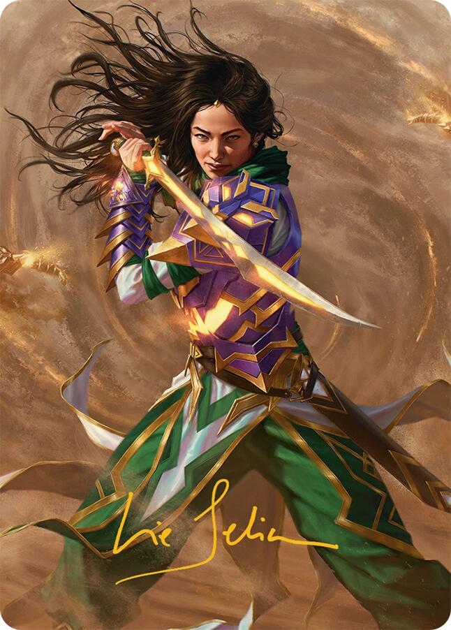 Descendant of Storms Art Card (2/54) (Gold-Stamped Signature) [Tarkir: Dragonstorm Art Series] | I Want That Stuff Brandon
