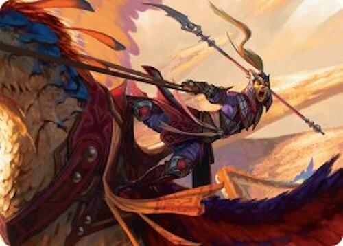Dragonback Lancer Art Card (3/54) [Tarkir: Dragonstorm Art Series] | I Want That Stuff Brandon