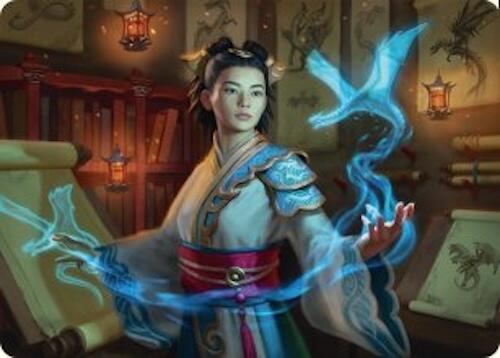 Dragonologist Art Card (6/54) [Tarkir: Dragonstorm Art Series] | I Want That Stuff Brandon