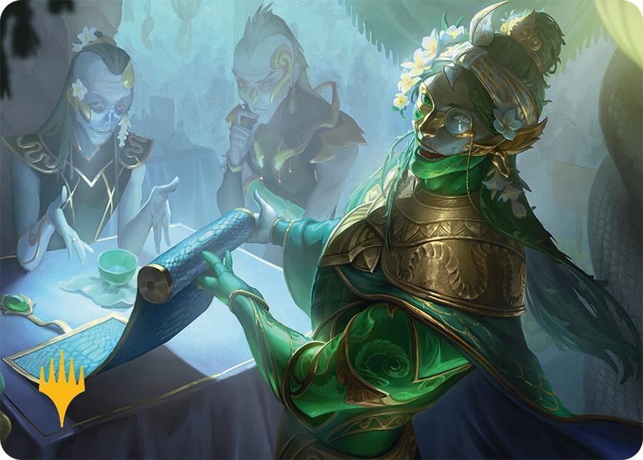 Sibsig Appraiser Art Card (8/54) (Gold-Stamped Signature) [Tarkir: Dragonstorm Art Series] | I Want That Stuff Brandon