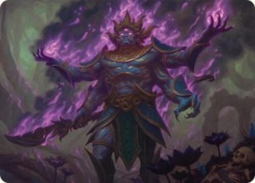 Rot-Curse Rakshasa Art Card (13/54) [Tarkir: Dragonstorm Art Series] | I Want That Stuff Brandon