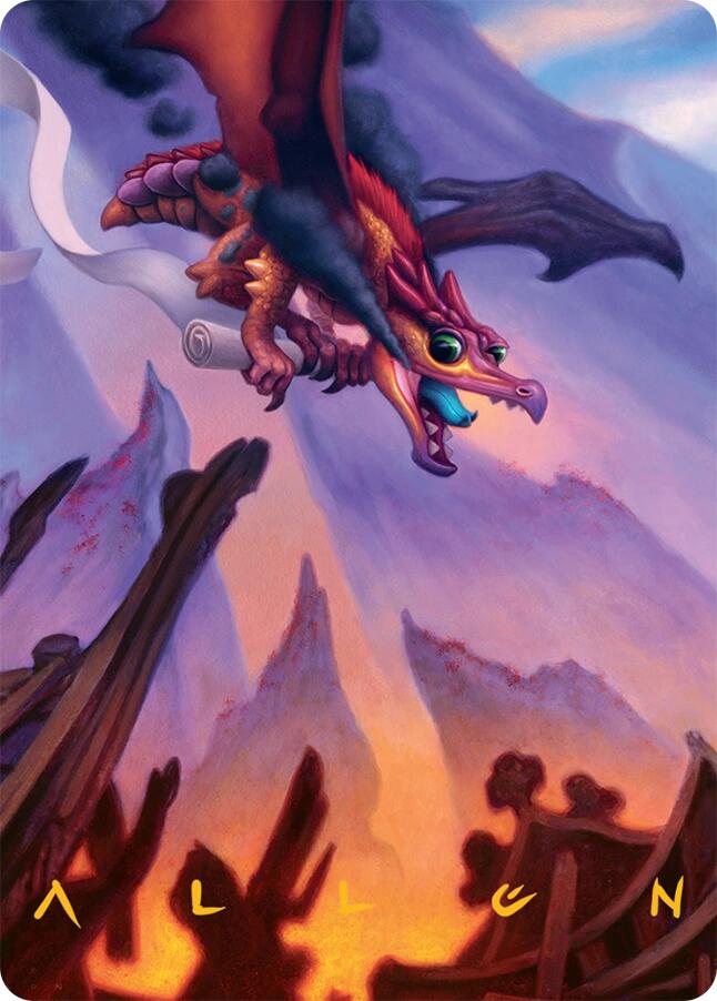 Scavenger Regent Art Card (45/54) (Gold-Stamped Signature) [Tarkir: Dragonstorm Art Series] | I Want That Stuff Brandon