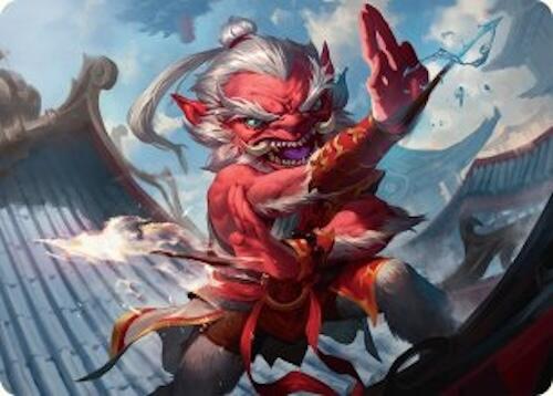 Devoted Duelist Art Card (15/54) [Tarkir: Dragonstorm Art Series] | I Want That Stuff Brandon