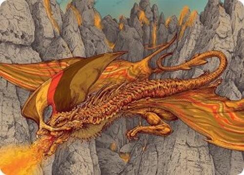 Magmatic Hellkite Art Card (34/54) [Tarkir: Dragonstorm Art Series] | I Want That Stuff Brandon