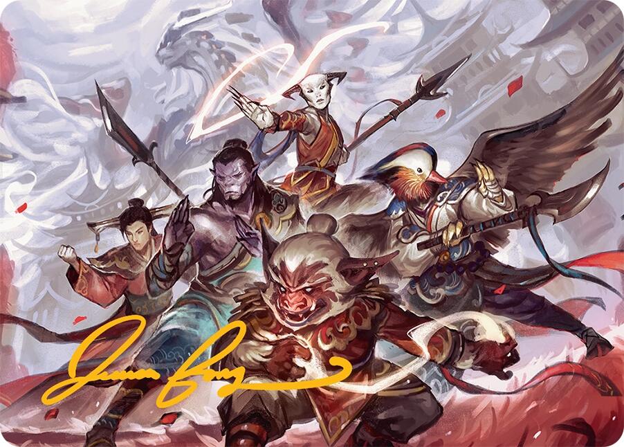 Will of the Jeskai Art Card (54/54) (Gold-Stamped Signature) [Tarkir: Dragonstorm Art Series] | I Want That Stuff Brandon