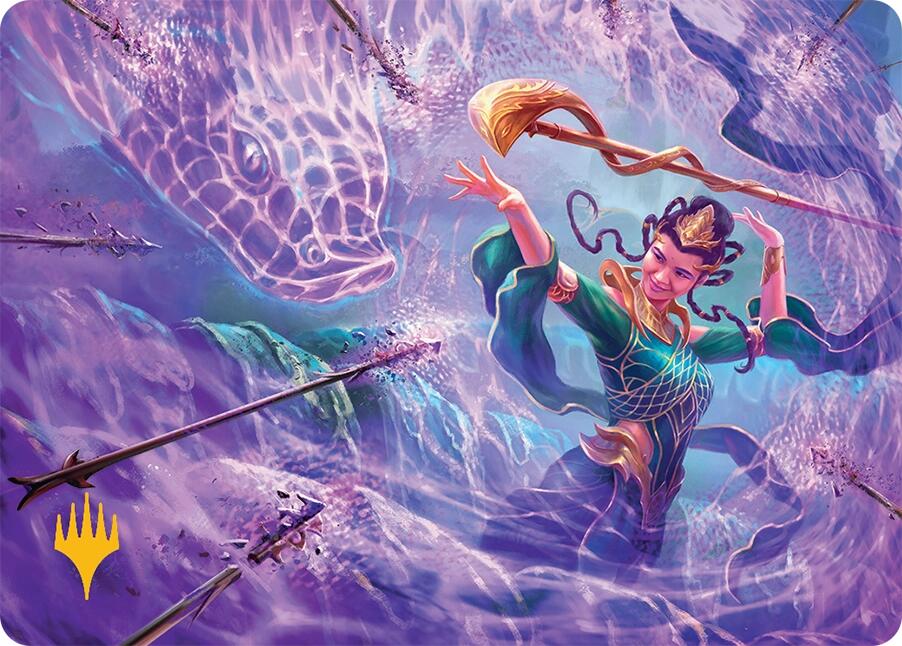 Snakeskin Veil Art Card (19/54) (Gold-Stamped Signature) [Tarkir: Dragonstorm Art Series] | I Want That Stuff Brandon