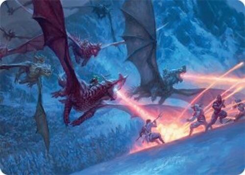 Dragonback Assault Art Card (22/54) [Tarkir: Dragonstorm Art Series] | I Want That Stuff Brandon