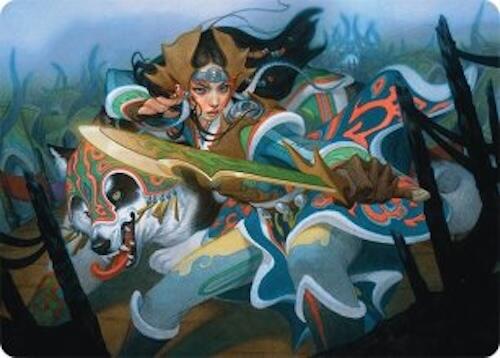 Eshki Dragonclaw Art Card (23/54) [Tarkir: Dragonstorm Art Series] | I Want That Stuff Brandon