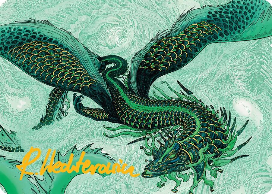 Teval, Arbiter of Virtue Art Card (38/54) (Gold-Stamped Signature) [Tarkir: Dragonstorm Art Series] | I Want That Stuff Brandon