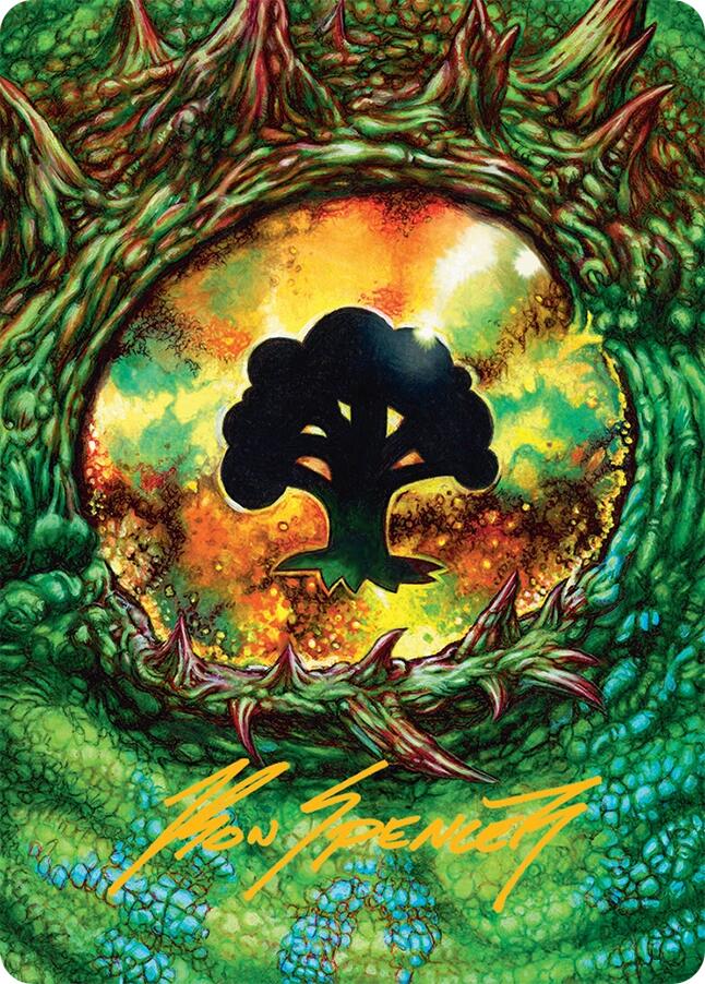 Forest Art Card (32/54) (Gold-Stamped Signature) [Tarkir: Dragonstorm Art Series] | I Want That Stuff Brandon