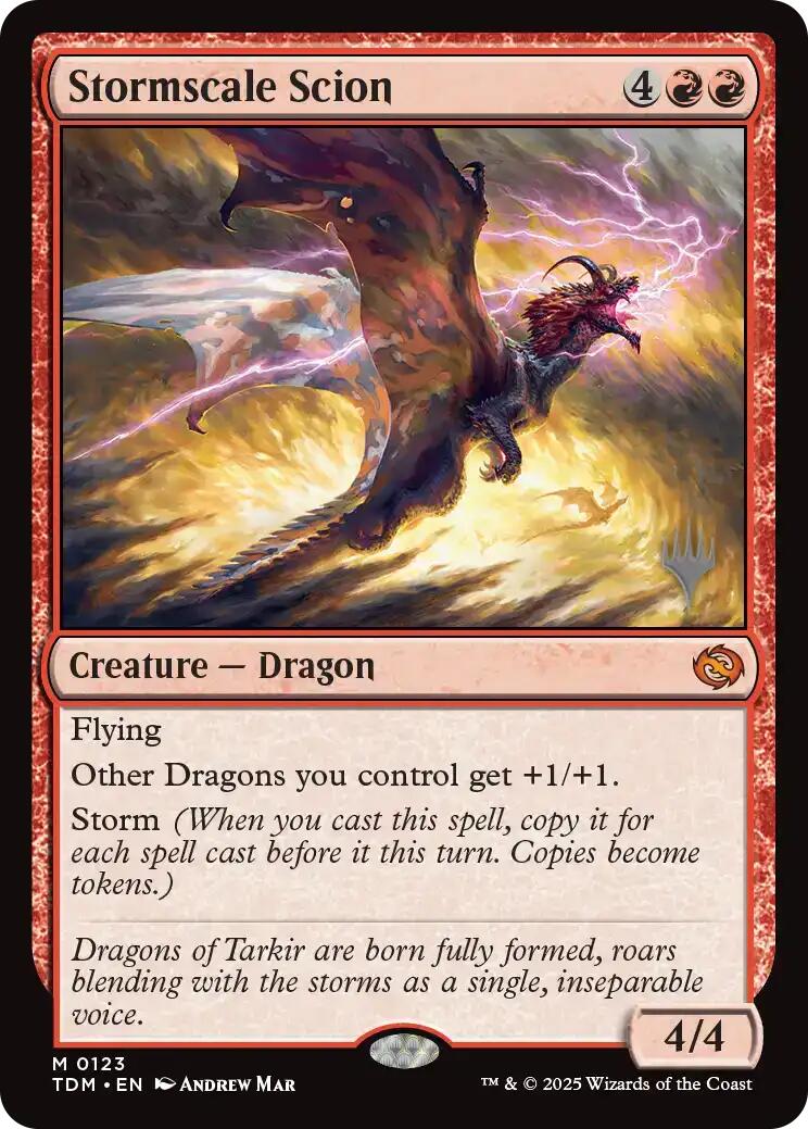 Stormscale Scion [Tarkir: Dragonstorm Promos] | I Want That Stuff Brandon