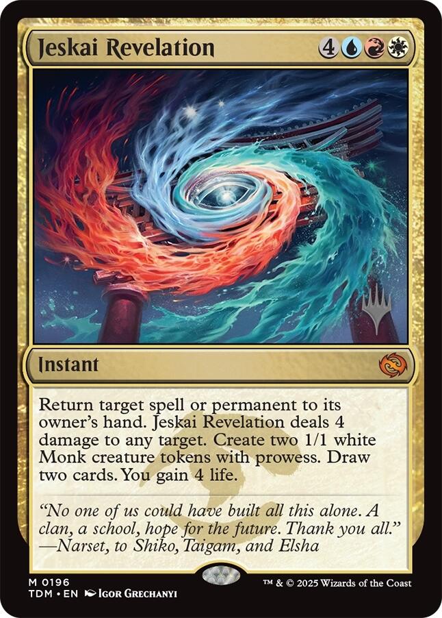 Jeskai Revelation [Tarkir: Dragonstorm Promos] | I Want That Stuff Brandon