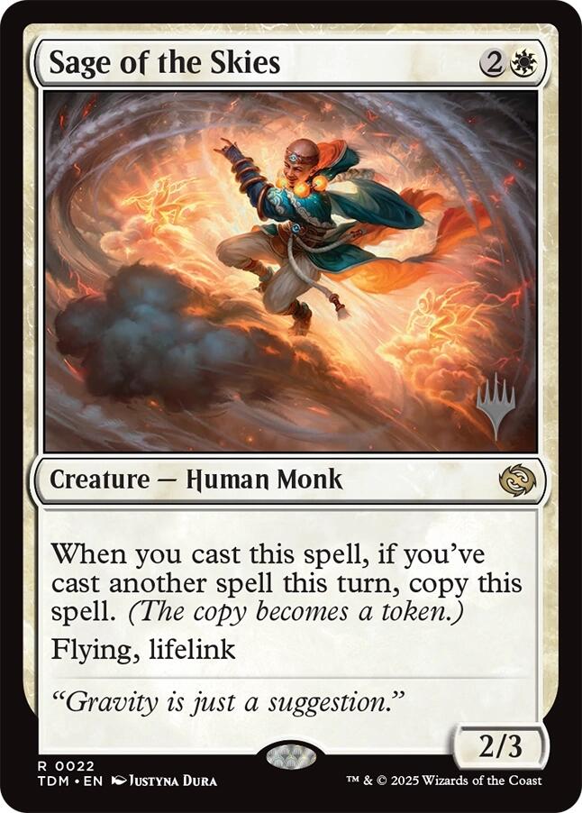 Sage of the Skies [Tarkir: Dragonstorm Promos] | I Want That Stuff Brandon