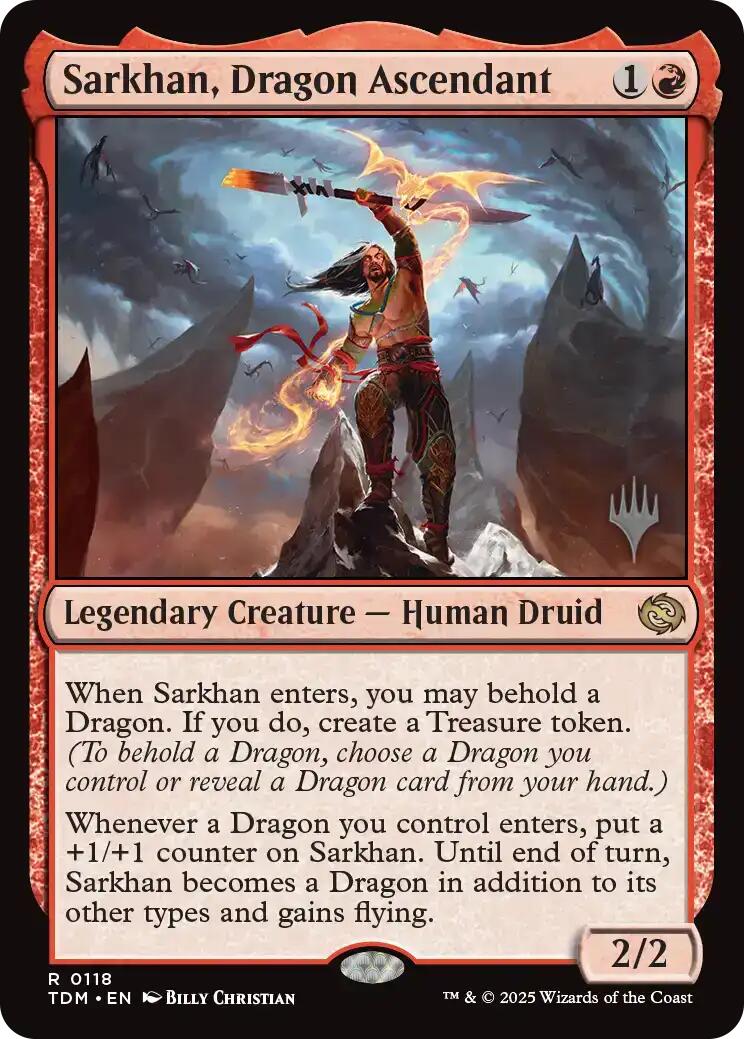 Sarkhan, Dragon Ascendant [Tarkir: Dragonstorm Promos] | I Want That Stuff Brandon