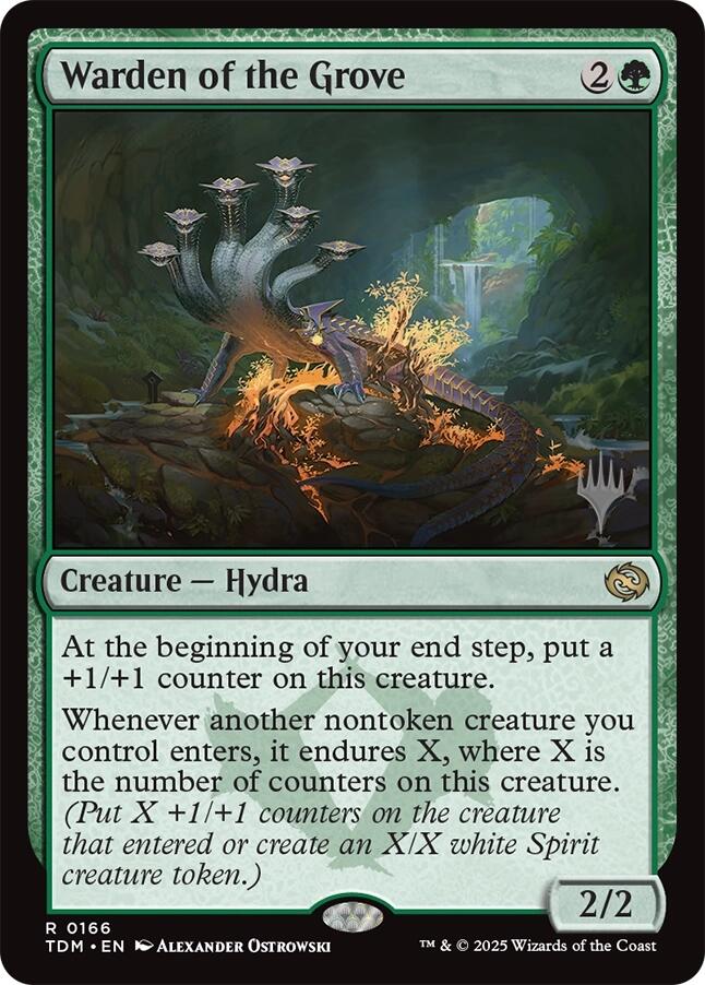Warden of the Grove [Tarkir: Dragonstorm Promos] | I Want That Stuff Brandon