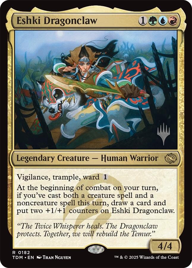 Eshki Dragonclaw [Tarkir: Dragonstorm Promos] | I Want That Stuff Brandon
