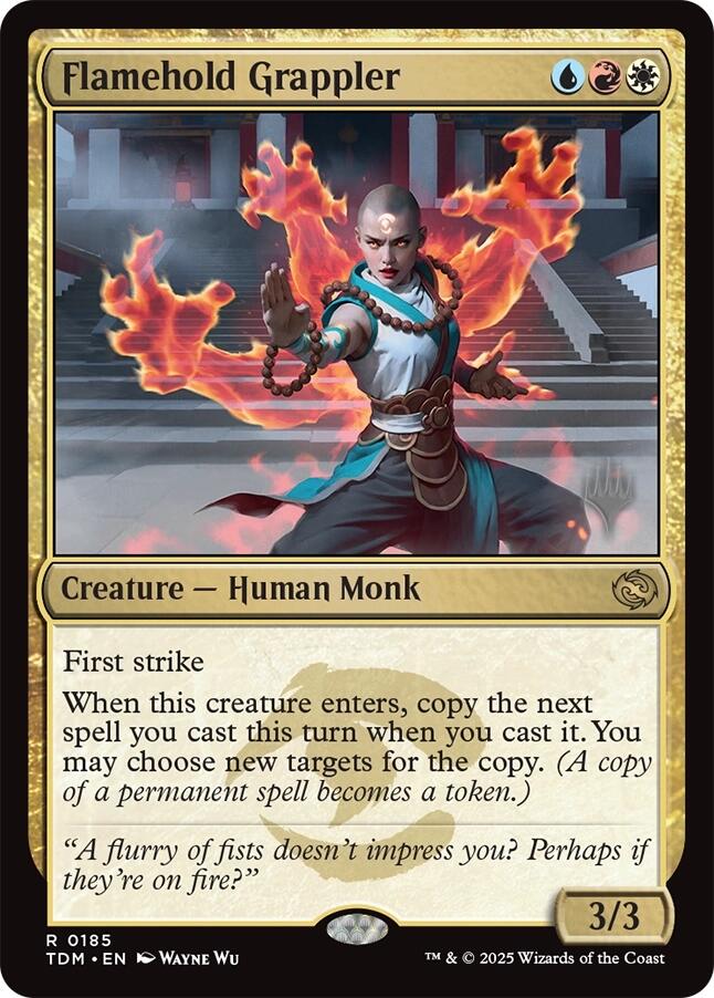Flamehold Grappler [Tarkir: Dragonstorm Promos] | I Want That Stuff Brandon