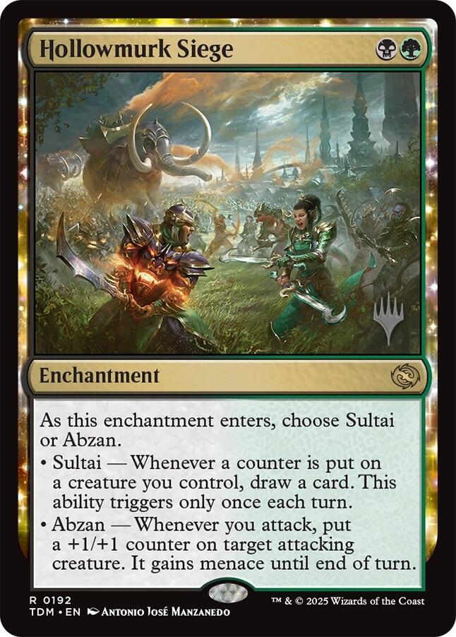 Hollowmurk Siege [Tarkir: Dragonstorm Promos] | I Want That Stuff Brandon