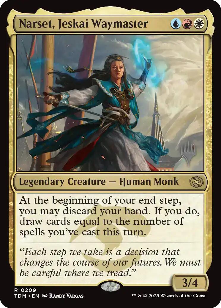 Narset, Jeskai Waymaster [Tarkir: Dragonstorm Promos] | I Want That Stuff Brandon