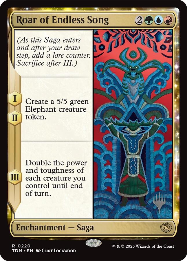 Roar of Endless Song [Tarkir: Dragonstorm Promos] | I Want That Stuff Brandon