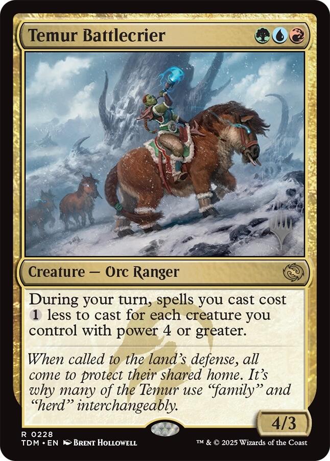Temur Battlecrier [Tarkir: Dragonstorm Promos] | I Want That Stuff Brandon