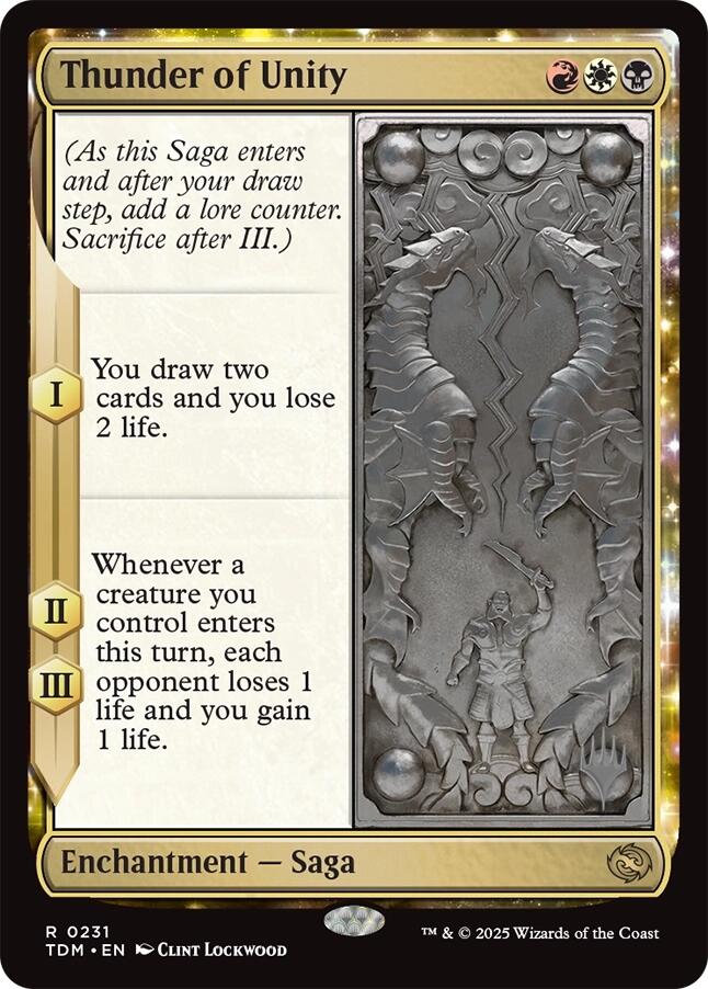 Thunder of Unity [Tarkir: Dragonstorm Promos] | I Want That Stuff Brandon