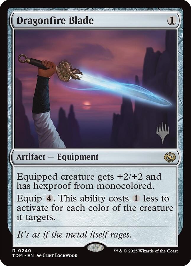 Dragonfire Blade [Tarkir: Dragonstorm Promos] | I Want That Stuff Brandon