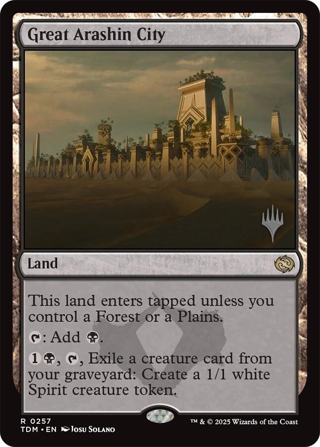 Great Arashin City [Tarkir: Dragonstorm Promos] | I Want That Stuff Brandon