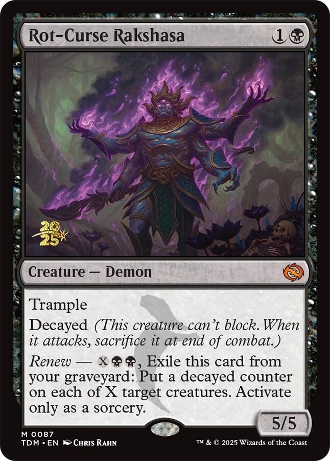 Rot-Curse Rakshasa [Tarkir: Dragonstorm Prerelease Promos] | I Want That Stuff Brandon