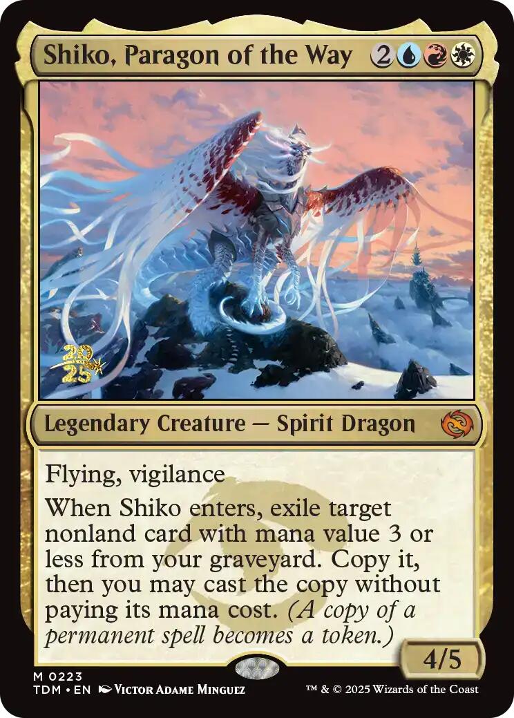 Shiko, Paragon of the Way [Tarkir: Dragonstorm Prerelease Promos] | I Want That Stuff Brandon