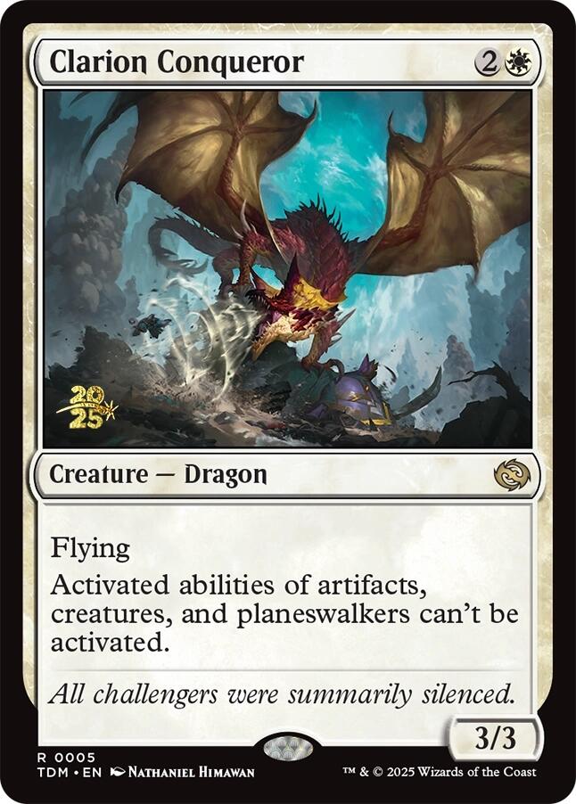 Clarion Conqueror [Tarkir: Dragonstorm Prerelease Promos] | I Want That Stuff Brandon