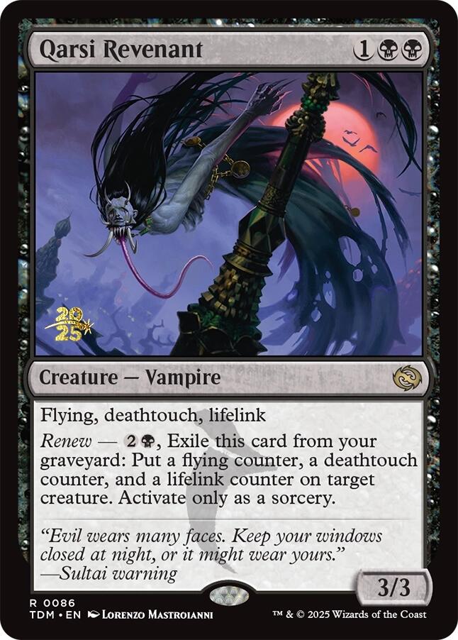 Qarsi Revenant [Tarkir: Dragonstorm Prerelease Promos] | I Want That Stuff Brandon