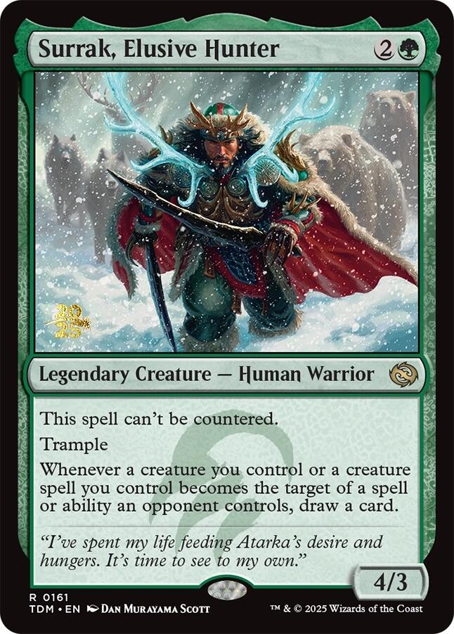 Surrak, Elusive Hunter [Tarkir: Dragonstorm Prerelease Promos] | I Want That Stuff Brandon