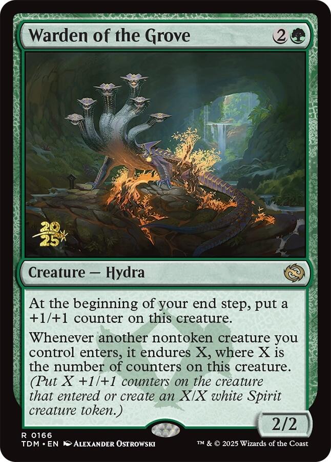 Warden of the Grove [Tarkir: Dragonstorm Prerelease Promos] | I Want That Stuff Brandon