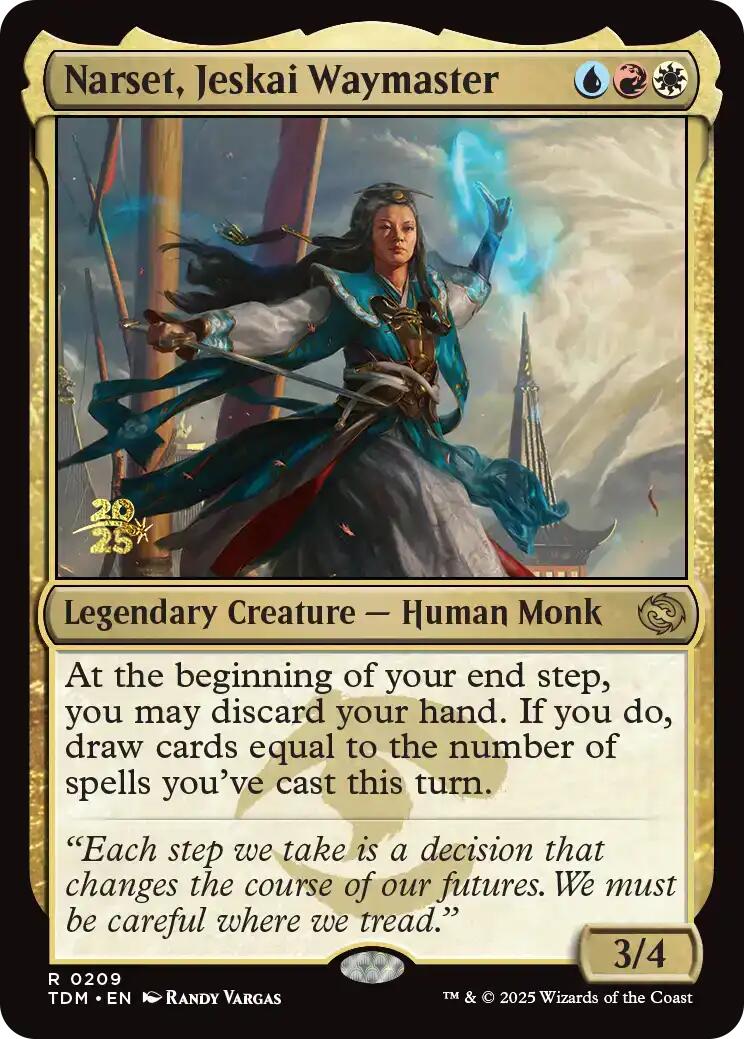 Narset, Jeskai Waymaster [Tarkir: Dragonstorm Prerelease Promos] | I Want That Stuff Brandon
