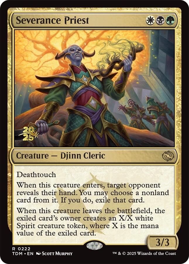 Severance Priest [Tarkir: Dragonstorm Prerelease Promos] | I Want That Stuff Brandon