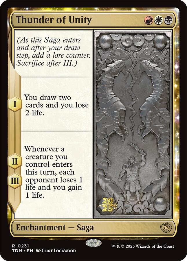 Thunder of Unity [Tarkir: Dragonstorm Prerelease Promos] | I Want That Stuff Brandon