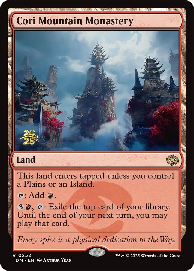 Cori Mountain Monastery [Tarkir: Dragonstorm Prerelease Promos] | I Want That Stuff Brandon